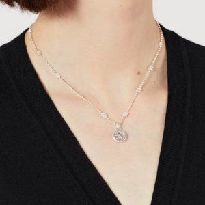 Authentic Gucci Interlocking G Necklace in 925 Silver (floral chain)